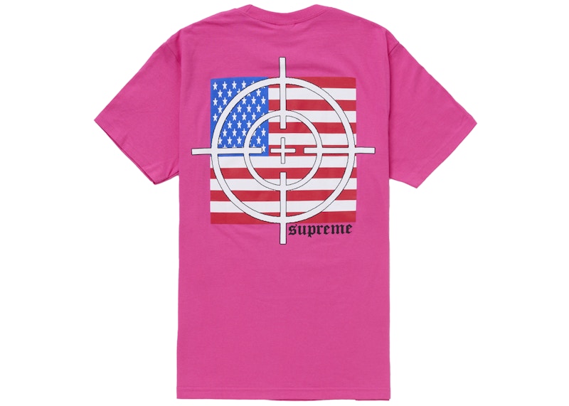 Supreme Target Tee Fuchsia Paars