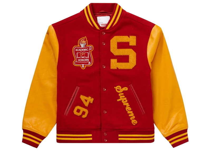 Supreme Team Varsity Jacket Rood