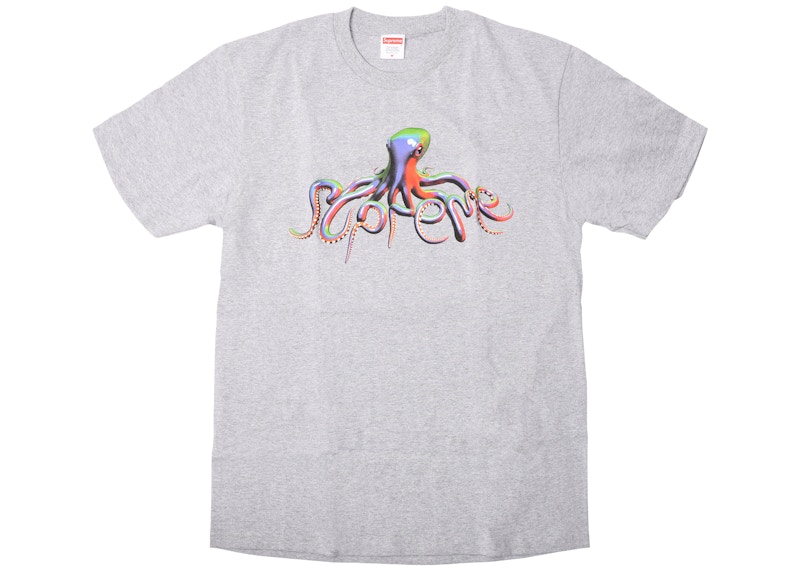Supreme Tentacles Tee Heather Grijs
