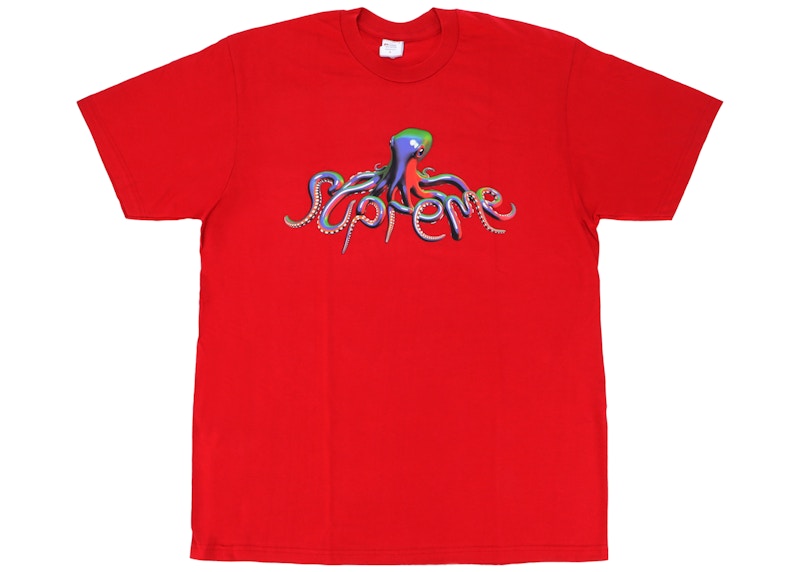Supreme Tentacles Tee Rood