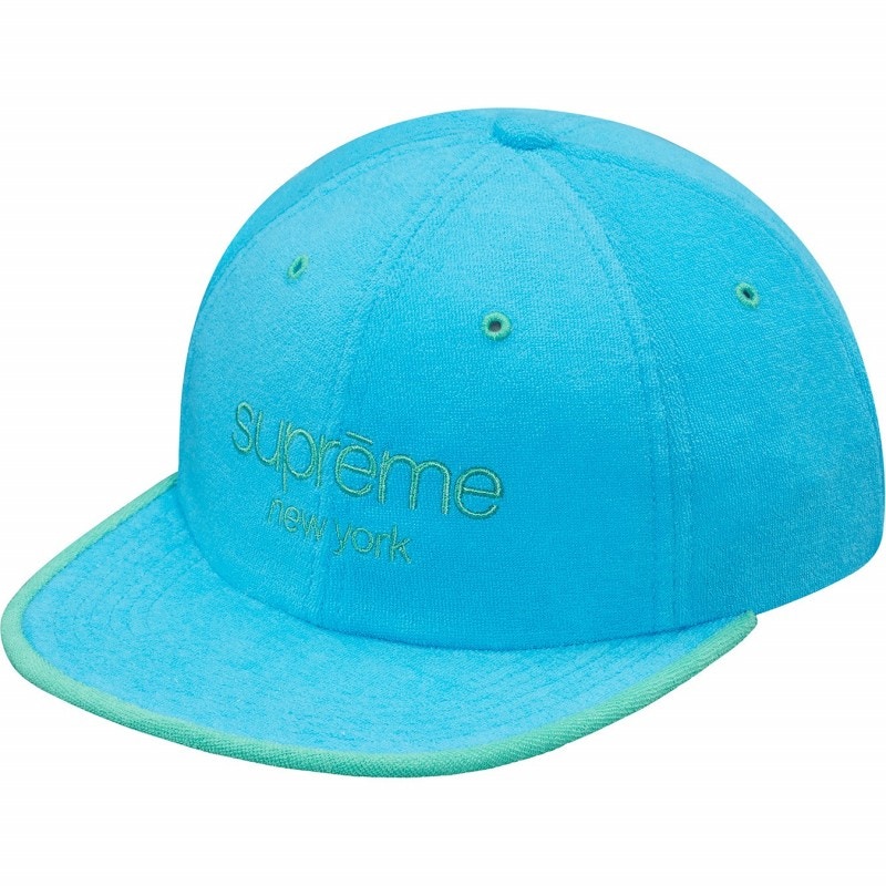 Supreme Terry Classic Logo 6-Panel Blauw