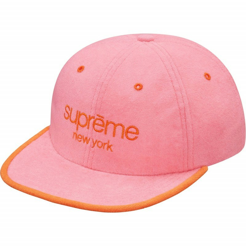 Supreme Terry Classic Logo 6-Panel Roze
