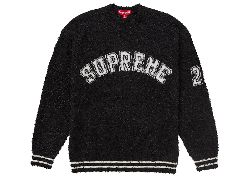 Supreme Textured Arc Sweater Zwart