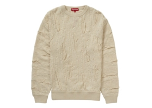 Supreme Textured Pattern Sweater Creme