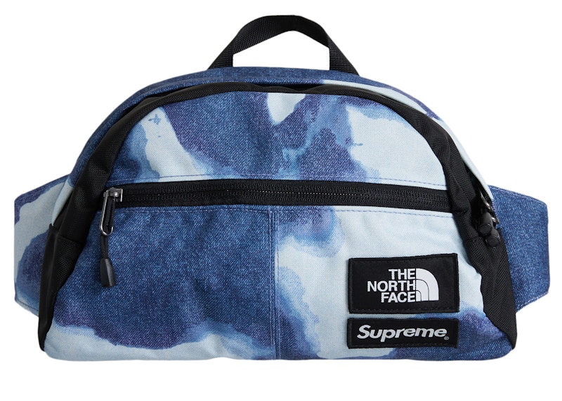 Supreme The North Face Bleached Print Roo II Indigo