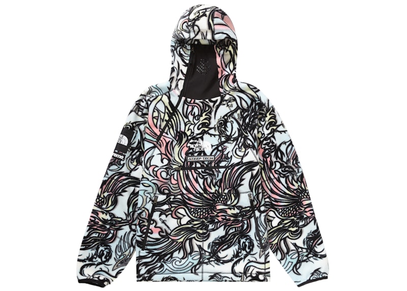 Supreme The North Face Steep Tech Fleece Pullover Dragon Multicolor