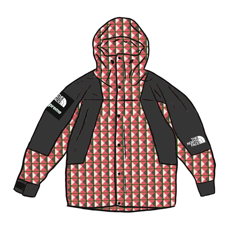 Supreme The North Face Studded Mountain Light Jacket Rood