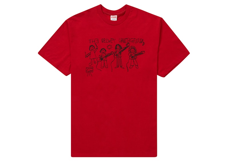 Supreme The Velvet Underground Drawing Tee Rood