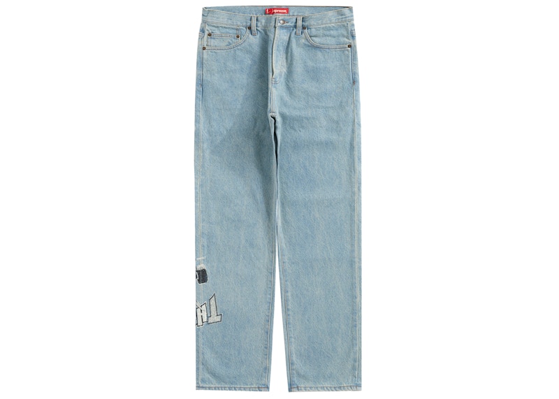 Supreme Thrasher Regular Jean Washed Blauw