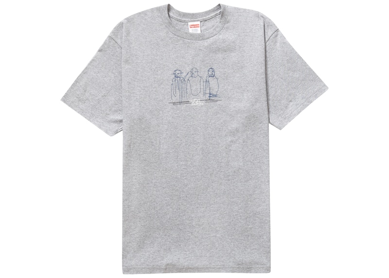 Supreme Three Kings Tee Heather Grijs