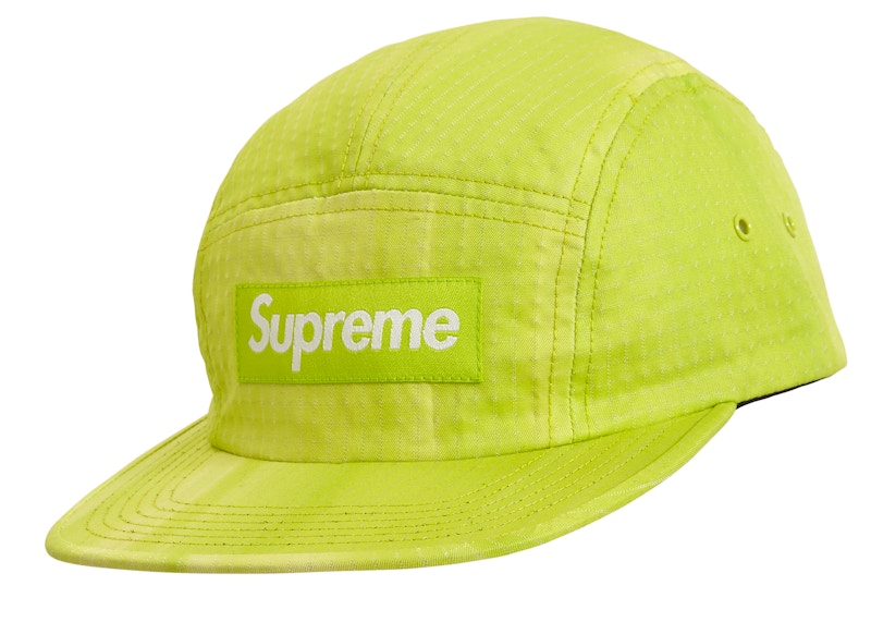 Supreme Tie Dye Ripstop Camp Cap Lime Groen