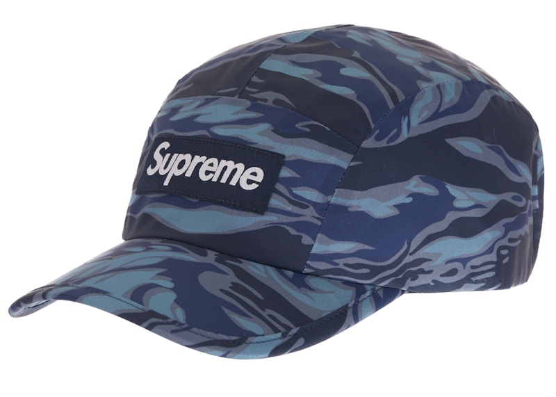 Supreme Tiger Camo Reflective Camp Cap Blauw