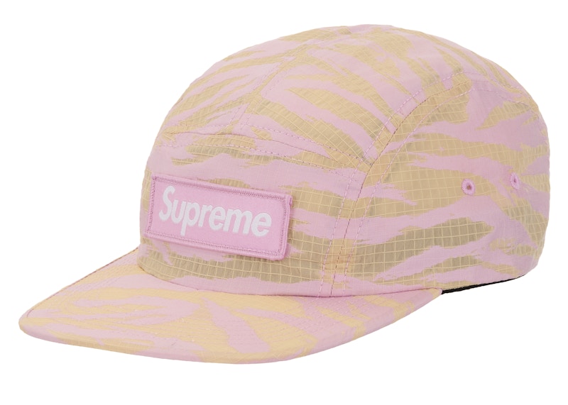 Supreme Tiger Camo Ripstop Camp Cap Roze