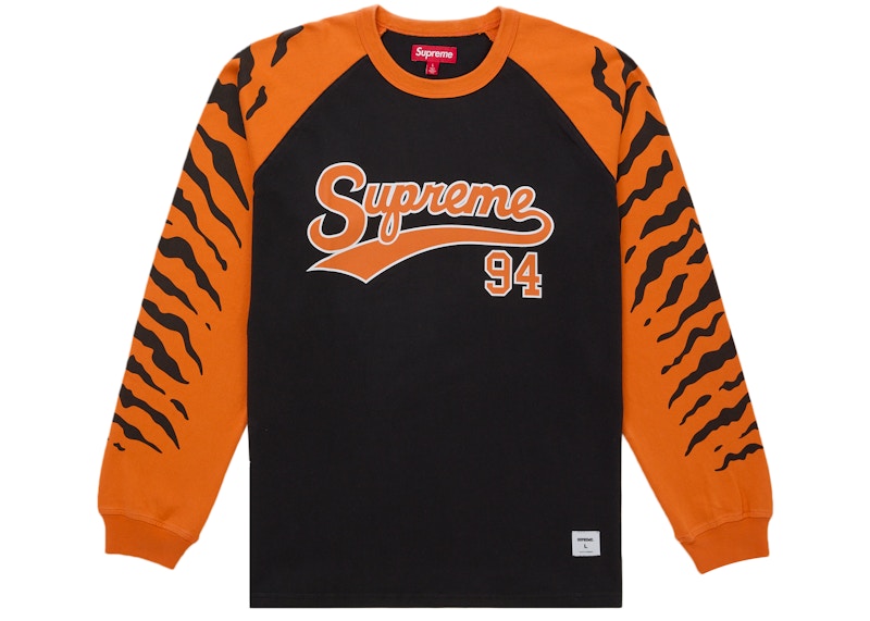 Supreme Tiger Raglan /S Top Zwart