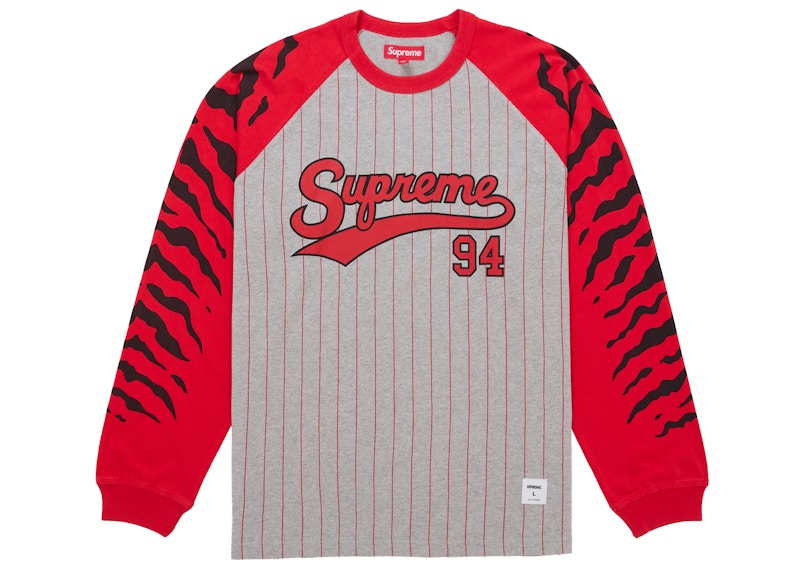 Supreme Tiger Raglan L/S Top Grijs