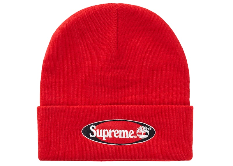 Supreme Timberland Beanie Rood