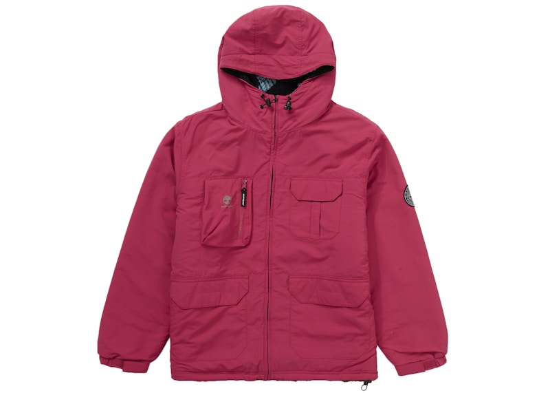 Supreme Timberland Reversible Ripstop Jacket Burgundy Rood