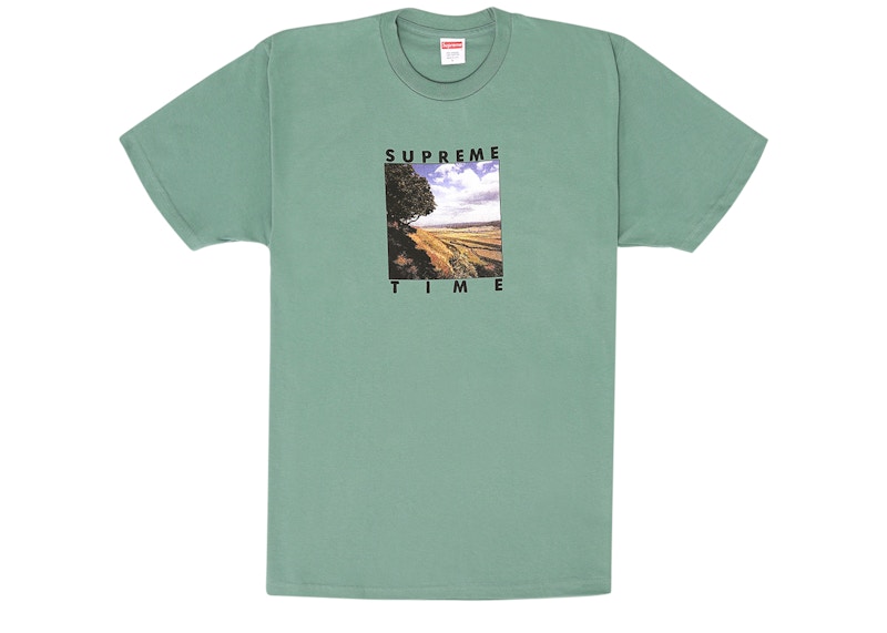 Supreme Supreme Time Tee Dusty Turquoise