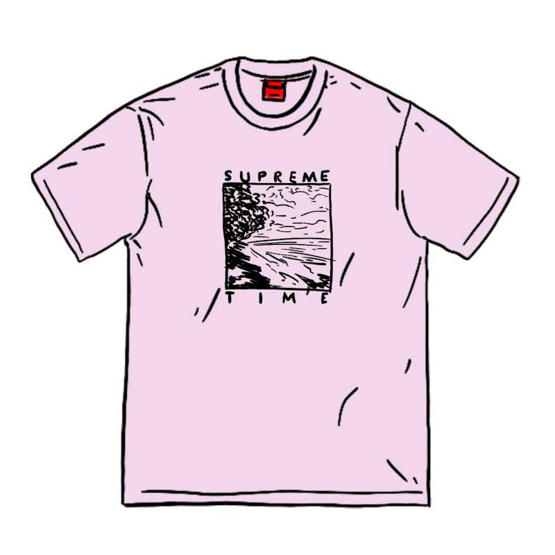 Supreme Supreme Time Tee Light Paars