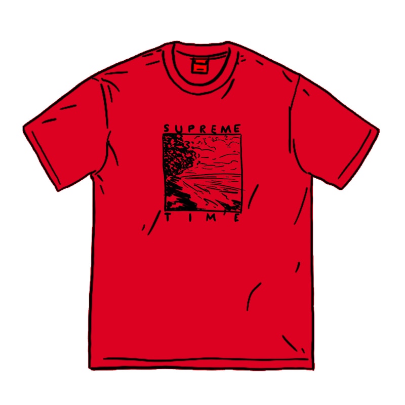 Supreme Supreme Time Tee Rood