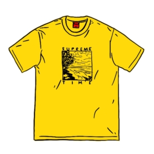 Supreme Supreme Time Tee Geel