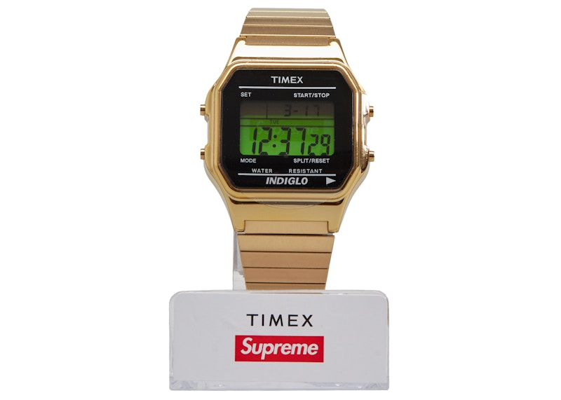 Supreme Timex Digital Watch Goud