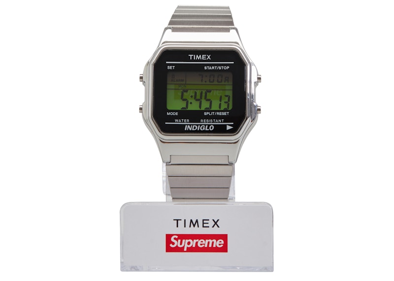 Supreme Timex Digital Watch Zilver