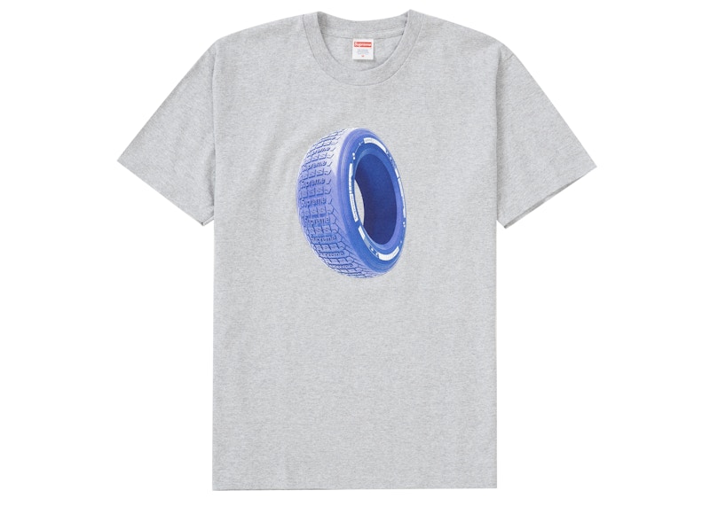 Supreme Tire Tee Heather Grijs