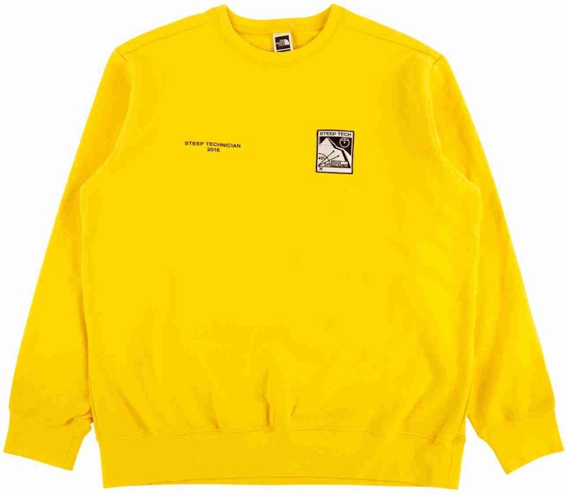 Supreme The North Face Steep Tech Crewneck Geel
