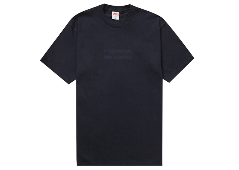 Supreme Tonal Box Logo Tee Zwart