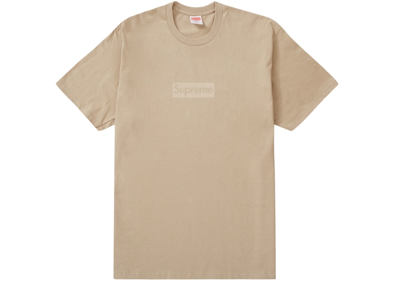 Supreme Tonal Box Logo Tee Creme