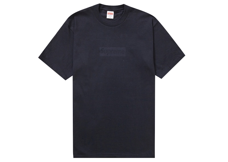 Supreme Tonal Box Logo Tee Blauw