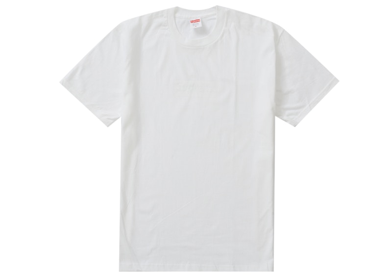 Supreme Tonal Box Logo Tee Wit