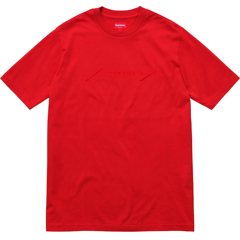 Supreme Tonal Embroidery Top Rood
