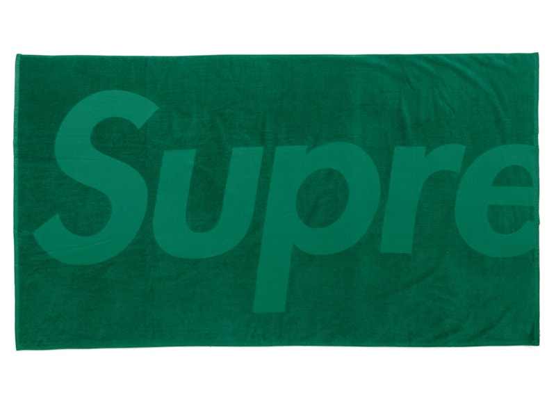 Supreme Tonal Logo Towel Groen