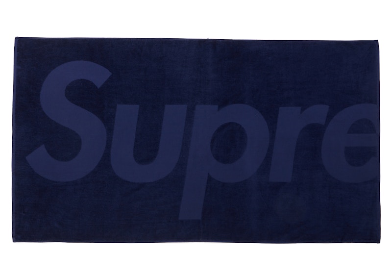 Supreme Tonal Logo Towel Blauw