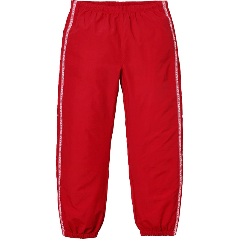 Supreme Tonal Taping Track Pant Rood