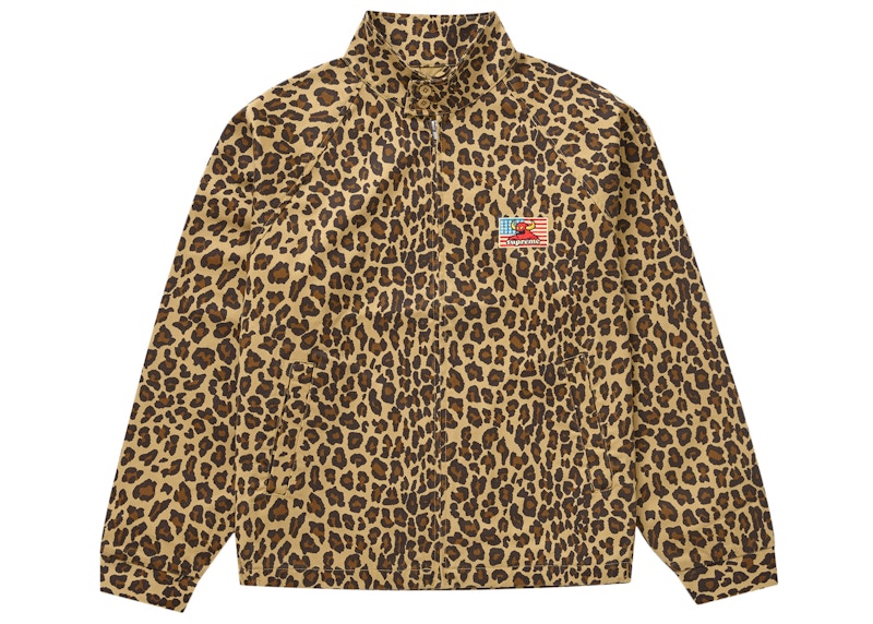 Supreme Toy Machine Harrington Jacket Leopard Print