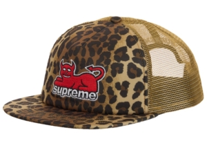 Supreme Toy Machine Mesh Back 5 Panel Leopard Print