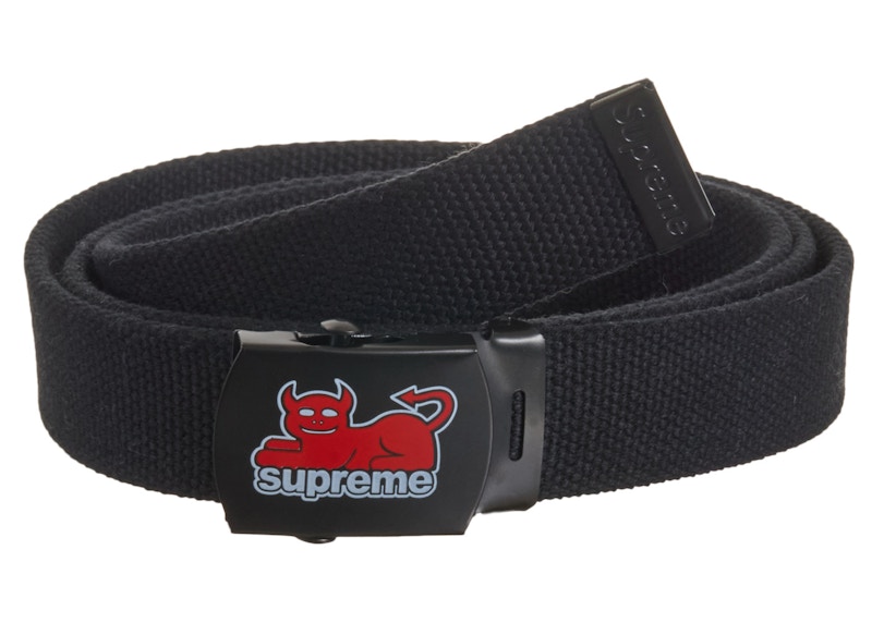 Supreme Toy Machine Webbing Belt Zwart