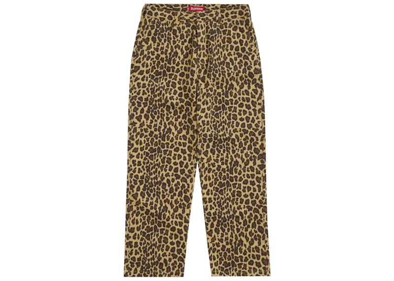 Supreme Toy Machine Work Pant Leopard Print