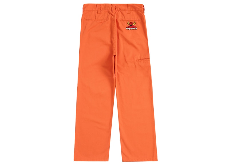 Supreme Toy Machine Work Pant Bright Oranje