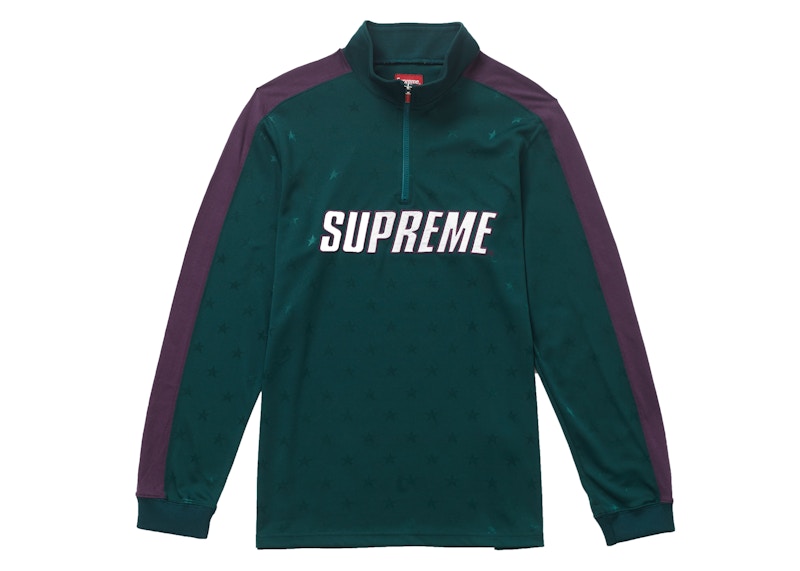 Supreme Track Half Zip Pullover Groen