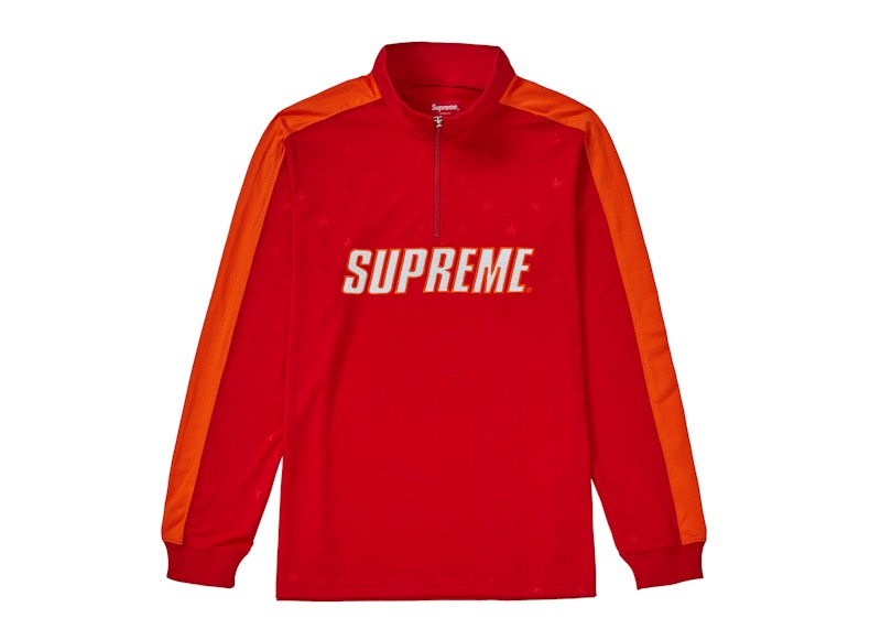 Supreme Track Half Zip Pullover Rood