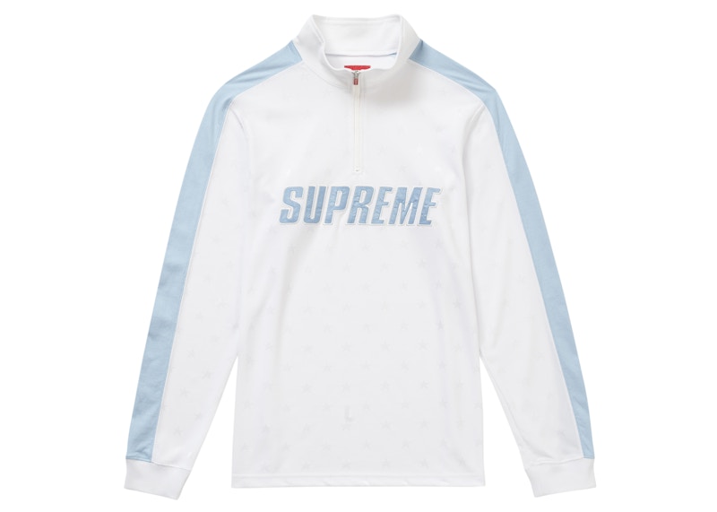 Supreme Track Half Zip Pullover Wit