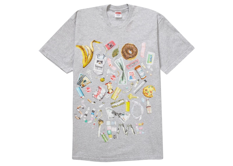 Supreme Trash Tee Ash Grijs
