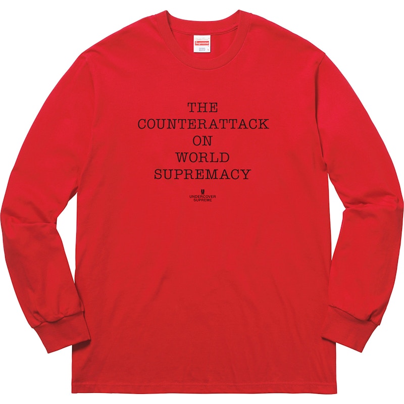 Supreme UNDERCOVER/Public Enemy Counterattack L/S Tee Rood