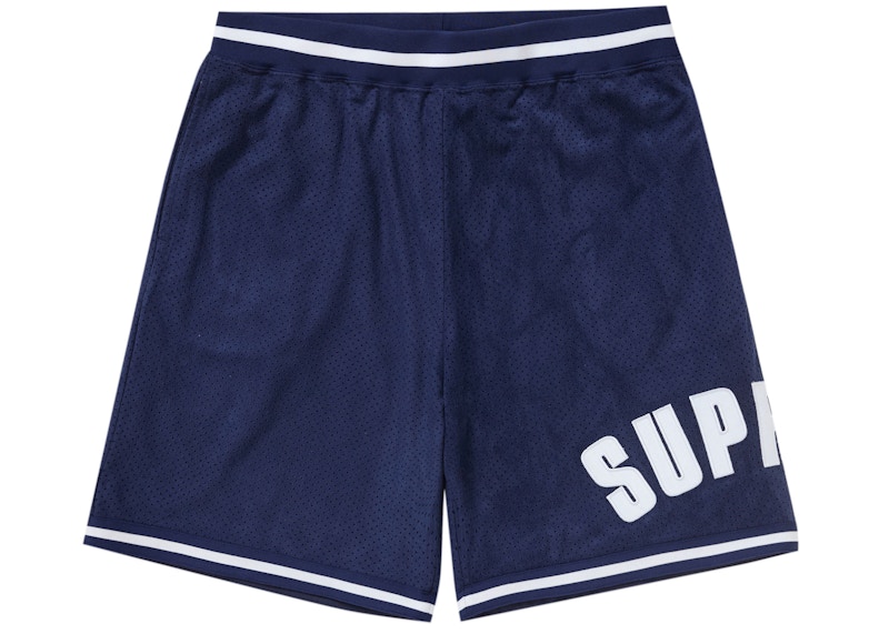 Supreme Ultrasuede Mesh Short Blauw