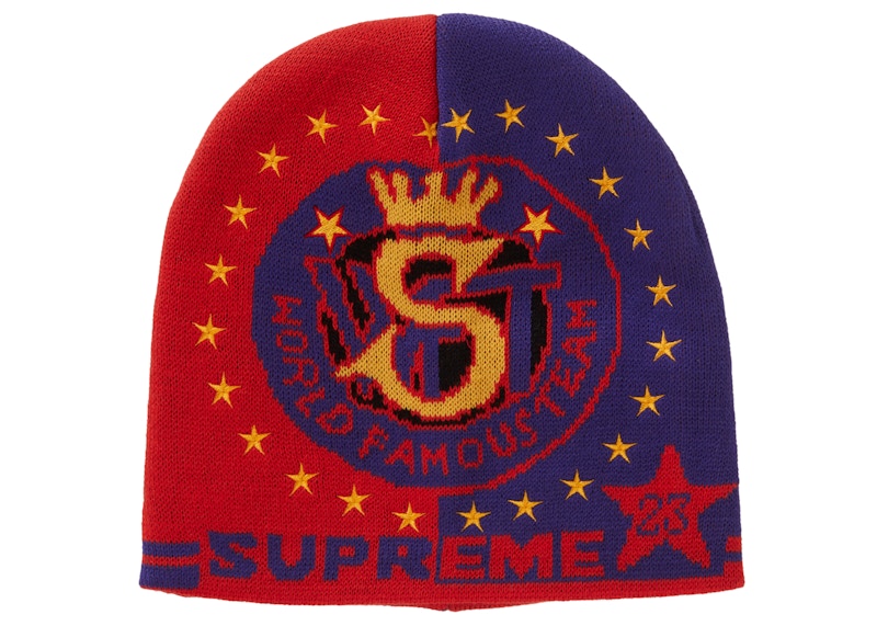 Supreme Umbro Beanie Rood