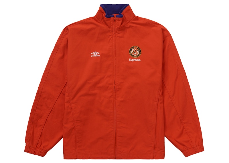 Supreme Umbro Cotton Ripstop Track Jacket Rood